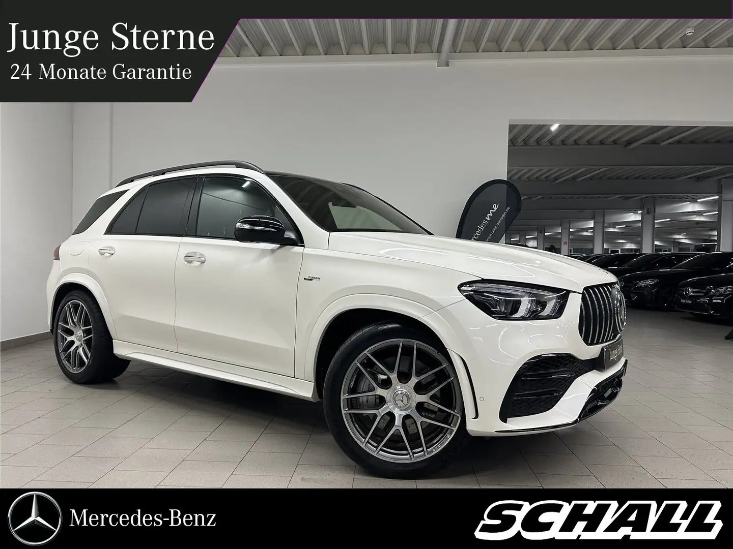 Mercedes-Benz GLE 53 AMG 4M+AHK+PERF.ABGAS+DISTR+PANO+LED+360° Wit - 1