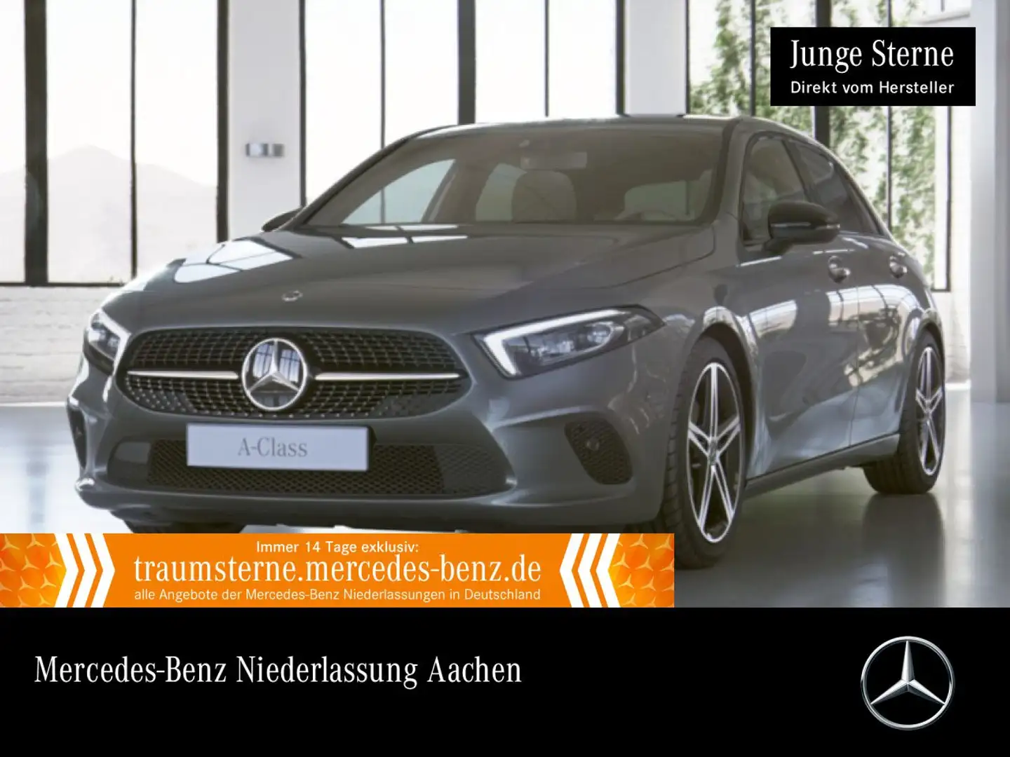 Mercedes-Benz A 250 e PROGRESSIVE+NIGHT+AHK+MULTIBEAM+KAMERA+8G Grau - 1