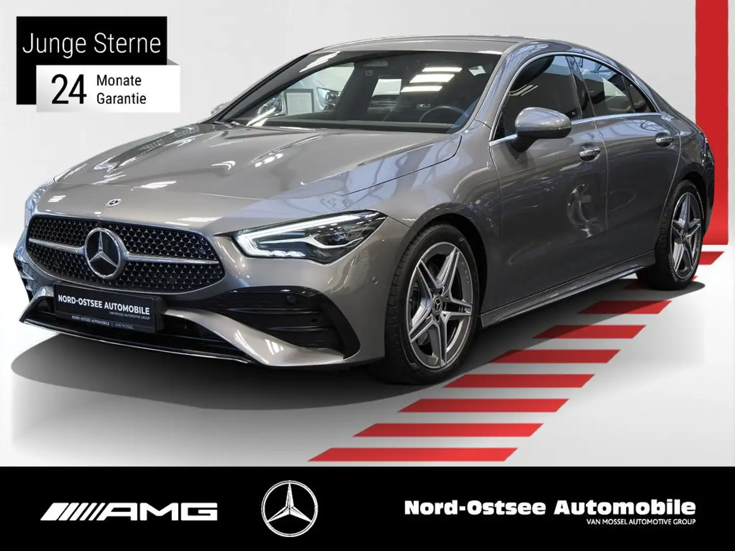 Mercedes-Benz CLA 200 Coupé AMG AMBIENTE KAMERA KEYLESS NAVI Gris - 1