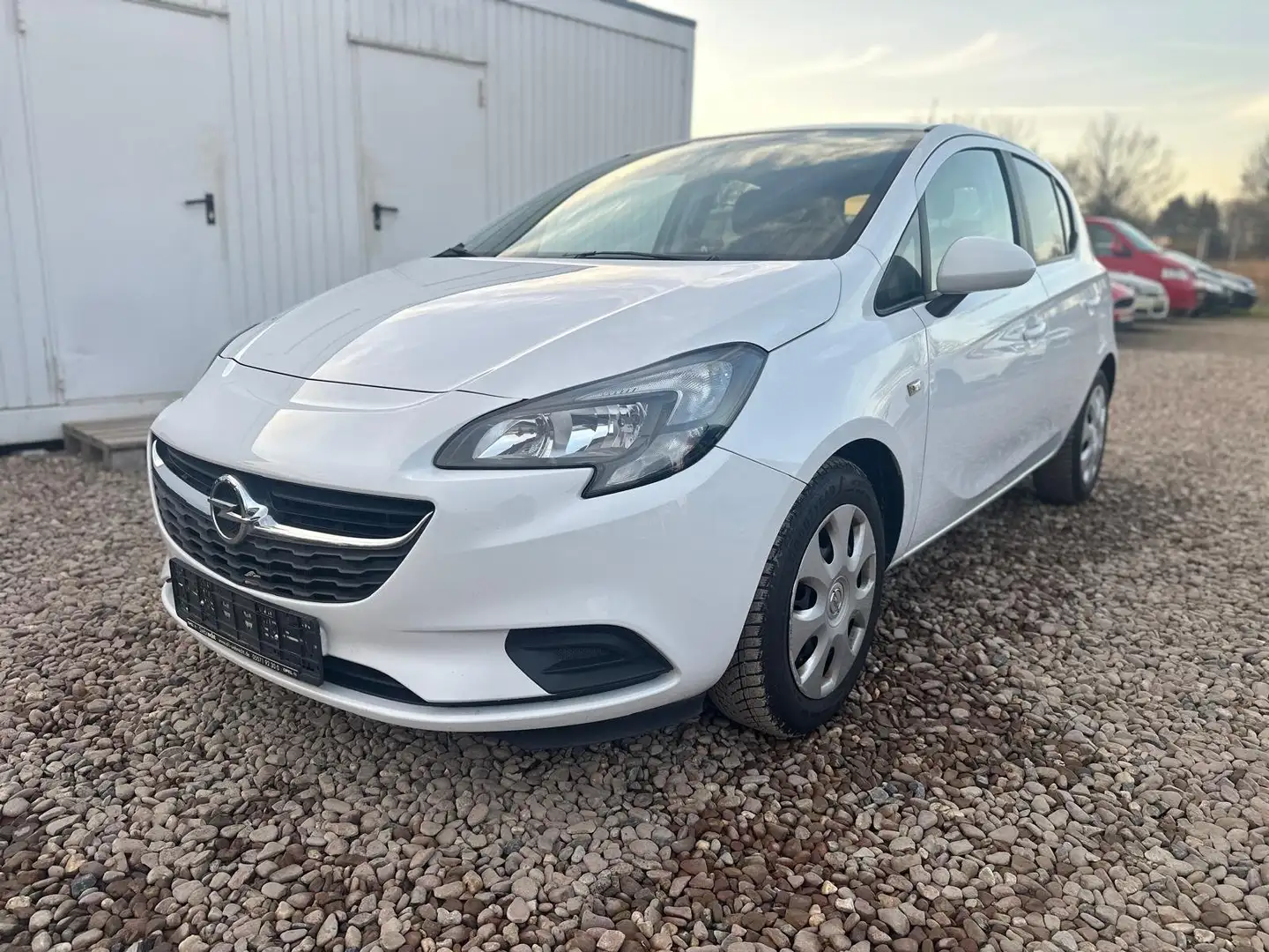 Opel Corsa E Edition*Navi*Tempomat*SHZ*Garantie*TÜV NEU* Blanc - 1