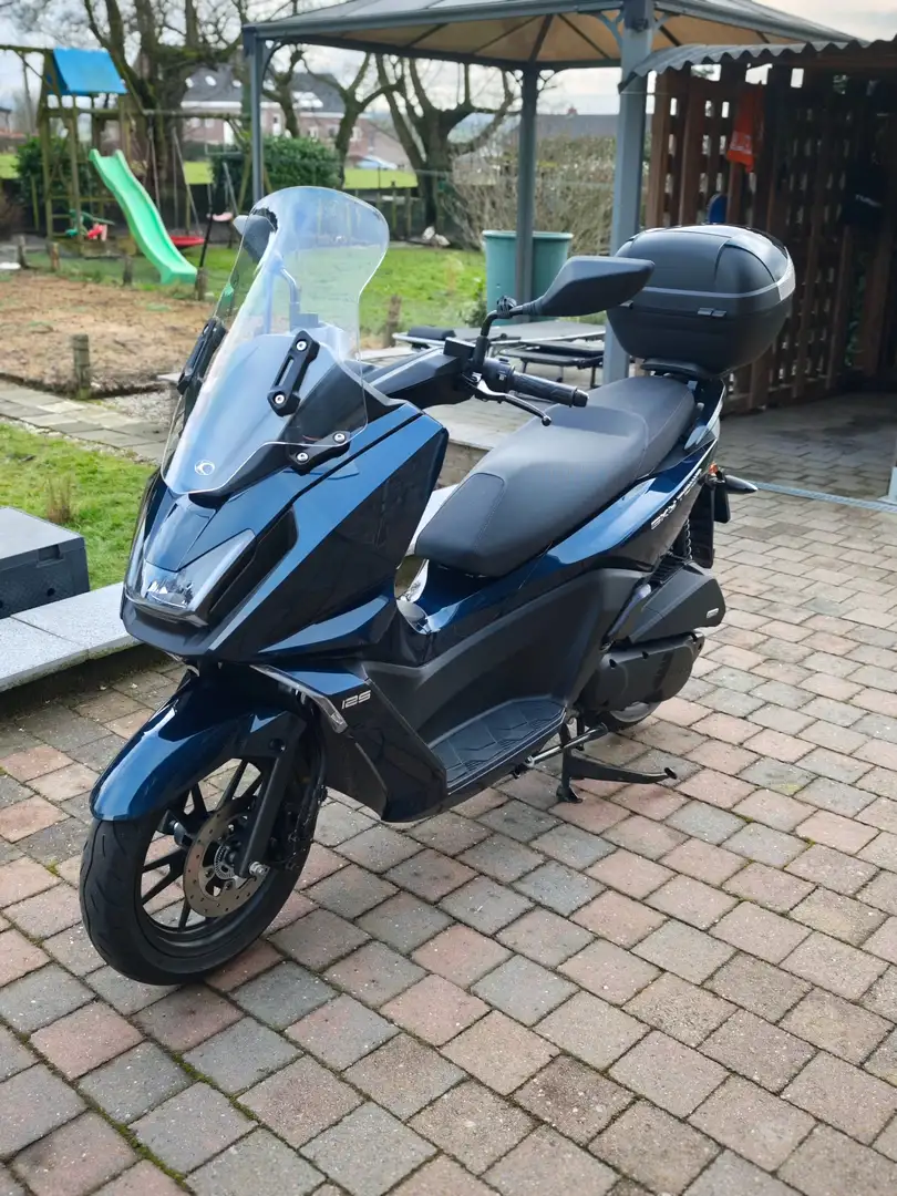Kymco Downtown 125i Skytown 125CC Bleu - 1