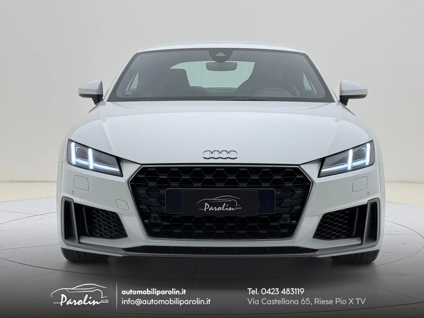 Audi TT Coupé 45 2.0 tfsi Stronic S-Line Matrix-CarPlay Bianco - 2