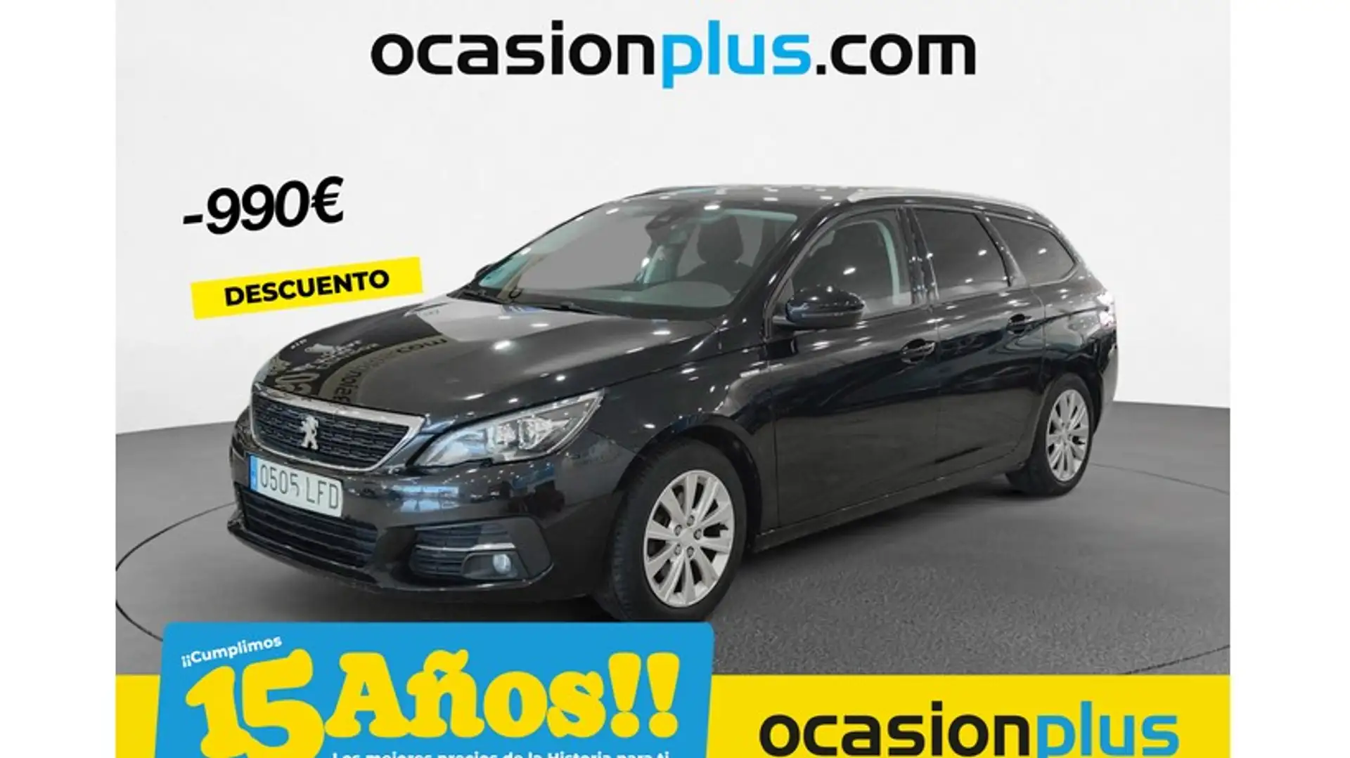 Peugeot 308 SW 1.5BlueHDi S&S Style EAT8 130 Zwart - 1