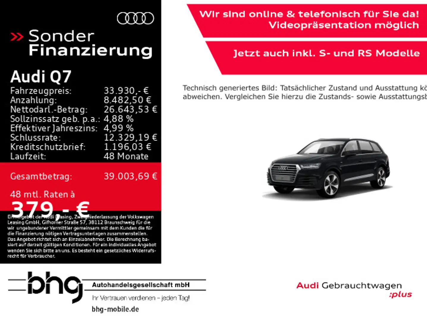 Audi Q7 SUV 3.0 TFSI quattro Schwarz - 1