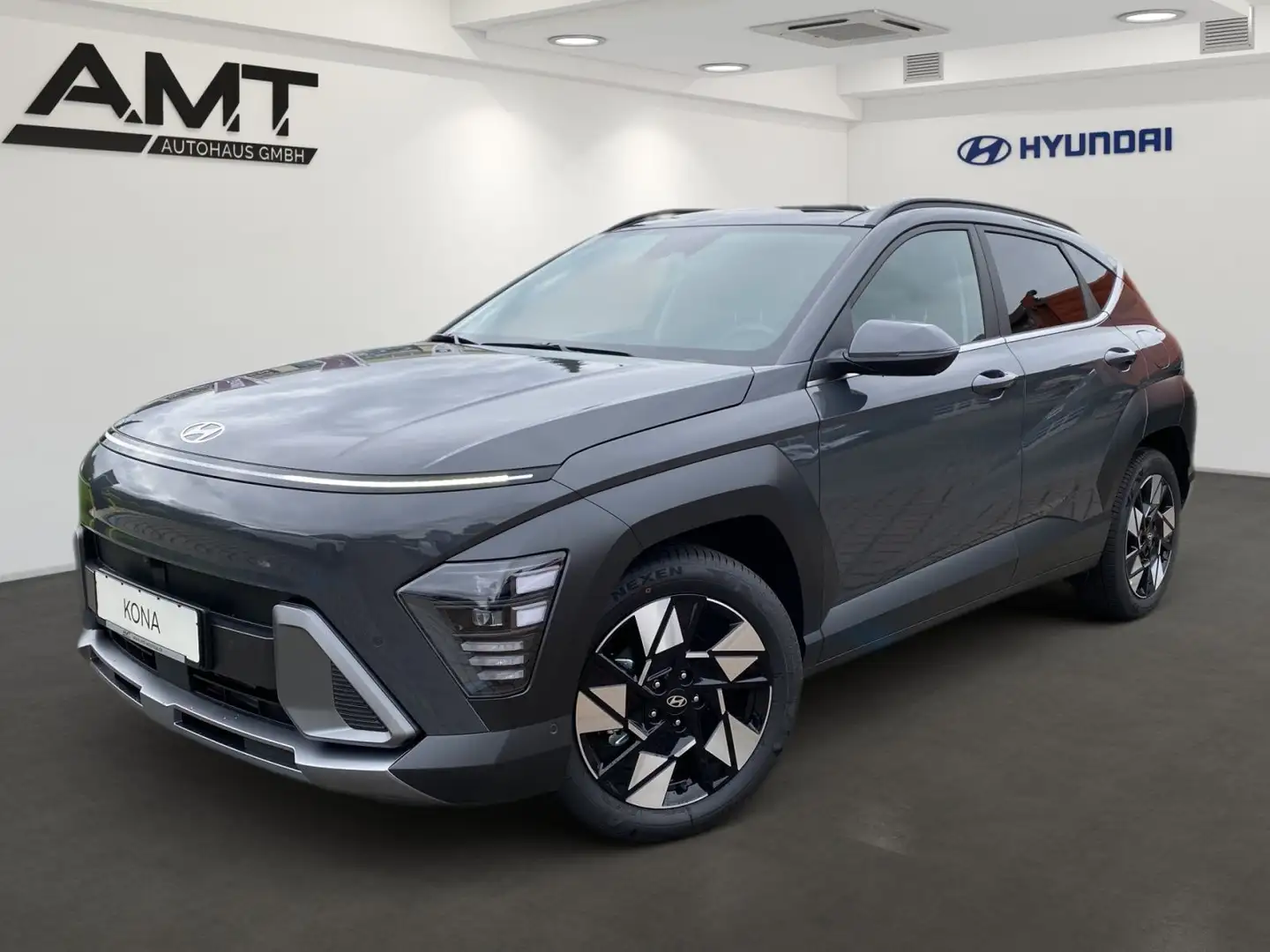 Hyundai KONA 1.6 T-GDI Prime+Sitz-Paket+Schiebedach+BOSE Gris - 1