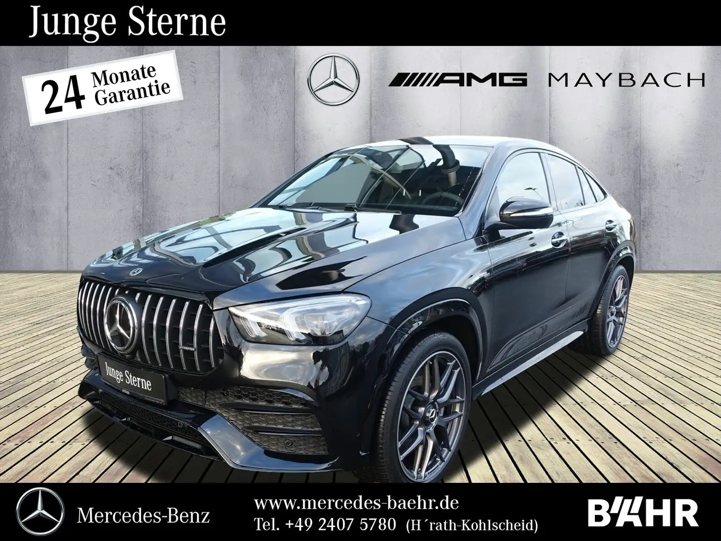 Mercedes-Benz GLE 53 AMG Mercedes-AMG GLE 53 4MATIC+ Coupé Night/Pano/Distr Fekete - 1