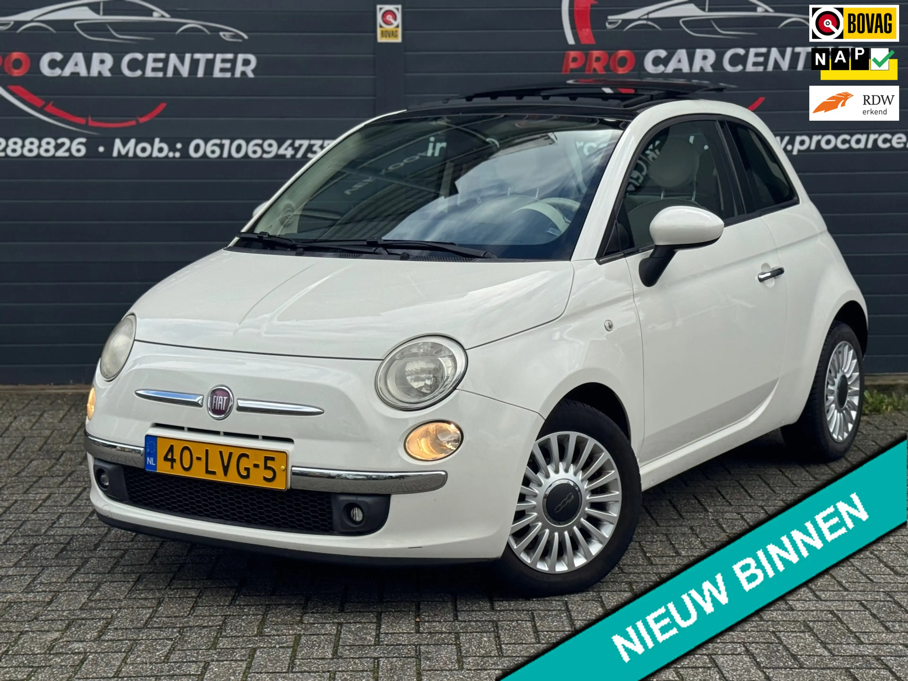 Fiat 500 1.2 Lounge Aut | Pano | Climate | 1e Eigenaar | Pd