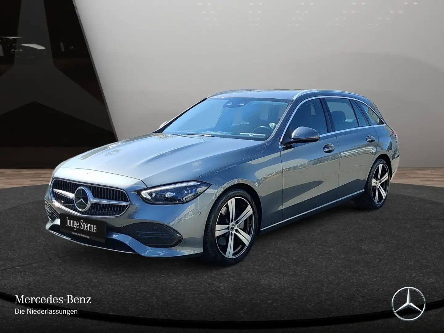 Mercedes-Benz C 200 T AVANTG+AHK+BURMESTER+KAMERA+KEYLESS+9G Grau - 2