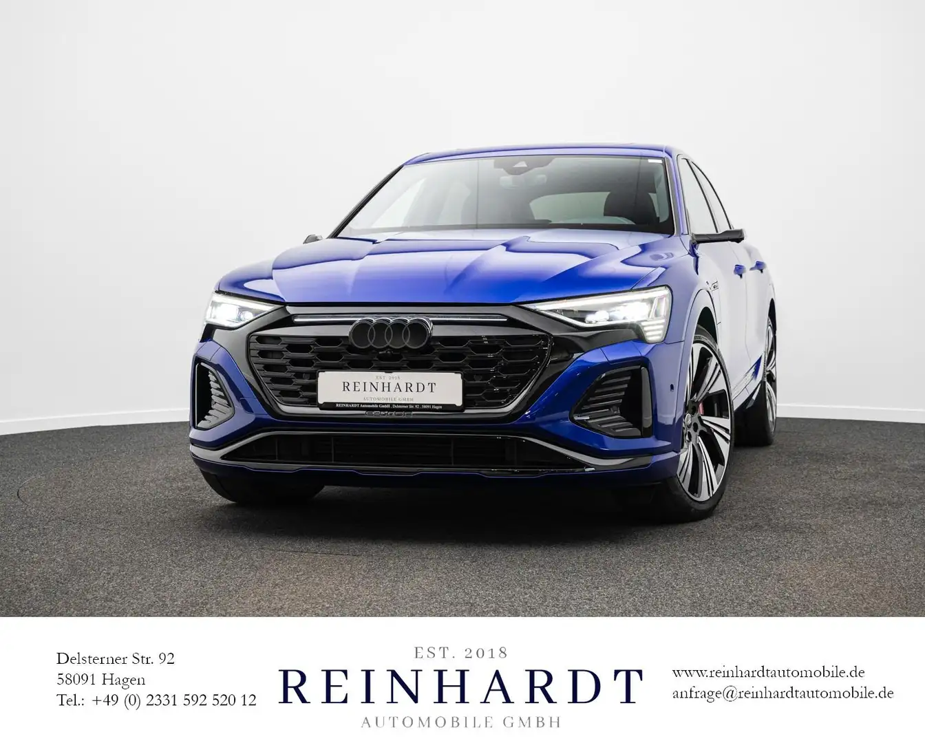Audi Q8 e-tron Q8 SPORTBACK 55 2x S LINE BLACK/ACC/PANO/360° Kék - 1