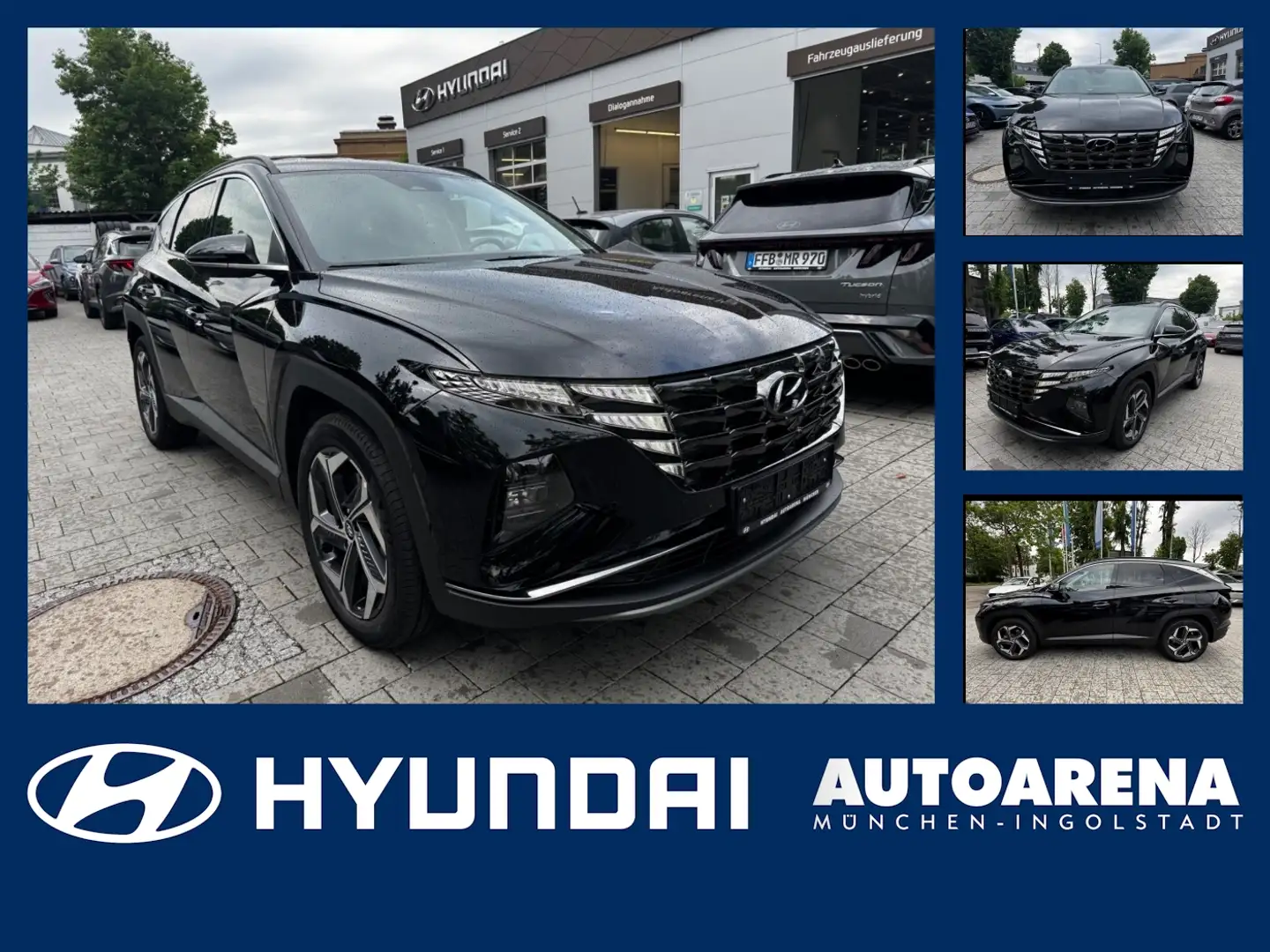 Hyundai TUCSON 1.6 T-GDI Prime Matrix 360 4xSHZ Leder Schwarz - 1