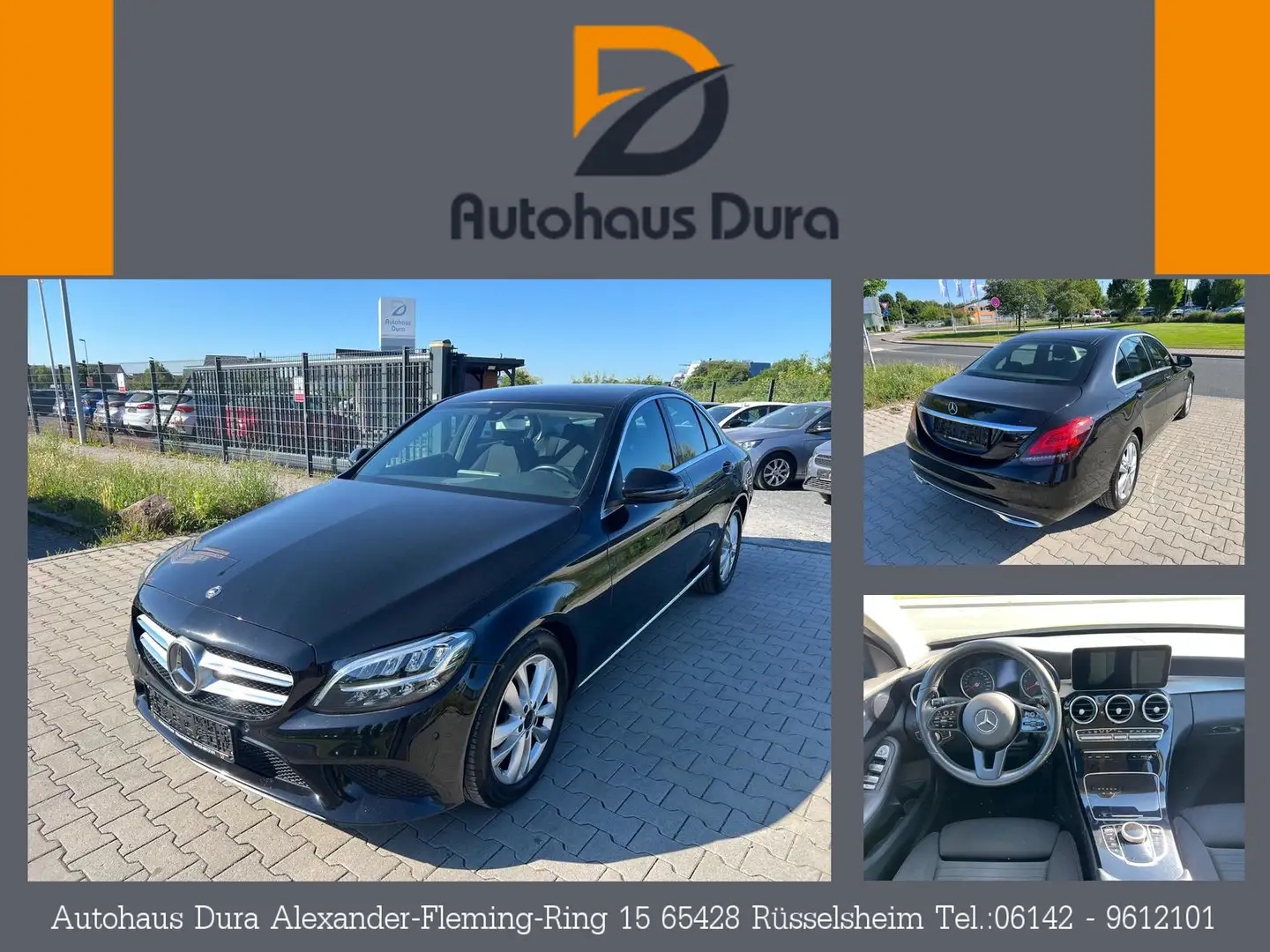 Mercedes-Benz C 220 d Limousine Aut. Navi+Led+Kamera+Shz Negro - 1