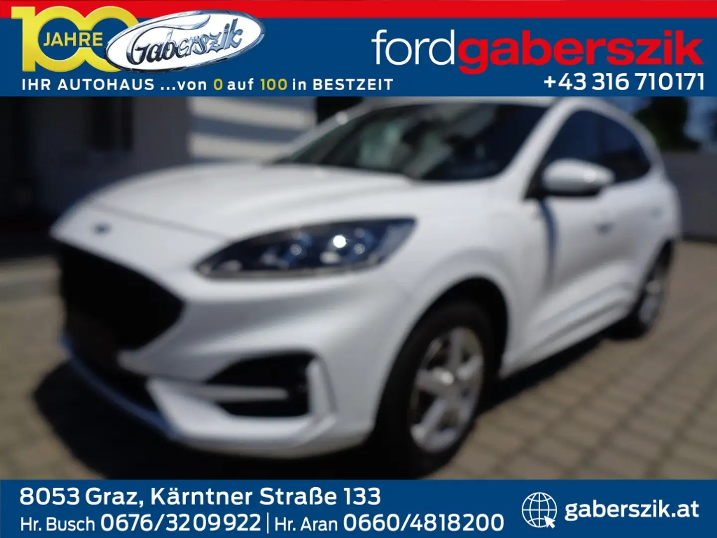 Ford Kuga 2,5 Duratec PHEV ST-Line Aut. Weiß - 1