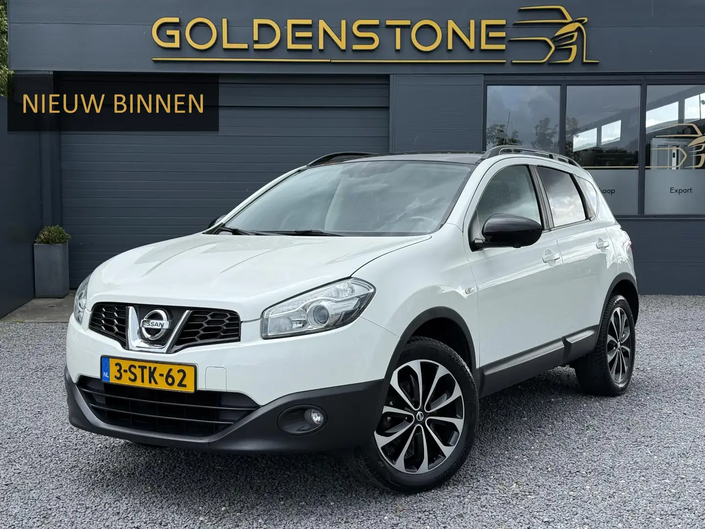 Nissan Qashqai 1.6 360 Pano,Camera,Trekhaak,Navi,Halfleder,2e Eig Wit - 1