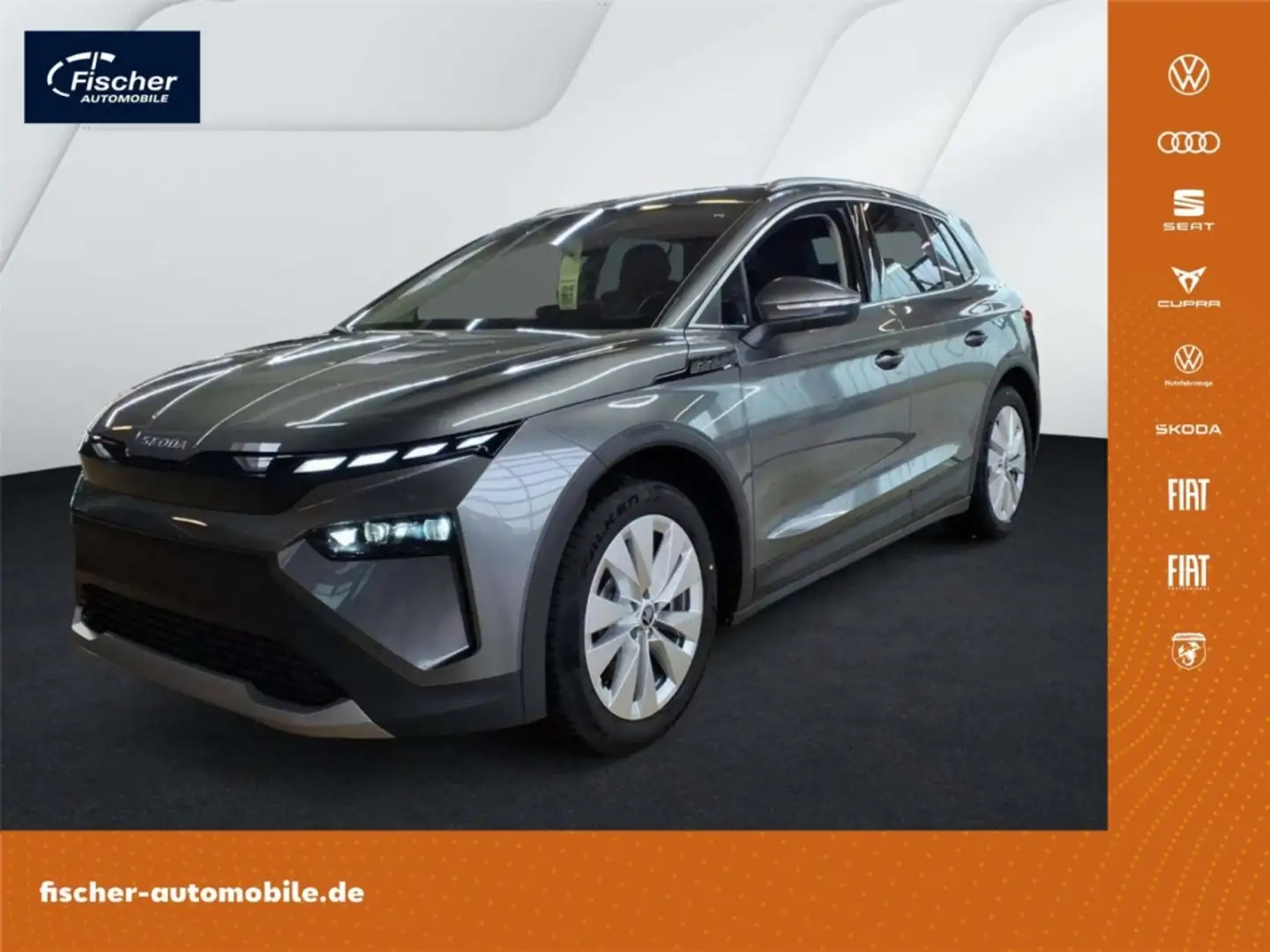Skoda Elroq Loft 82 kWh W-Pumpe/AHK/Matrix/NAV Grau - 1