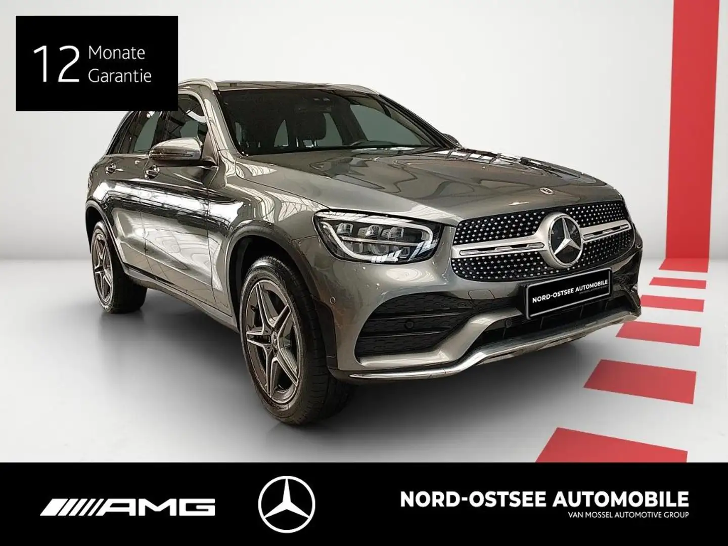 Mercedes-Benz GLC 300 de 4M AMG AHK SPUR TOTWINKEL KAMERA LED Gris - 2
