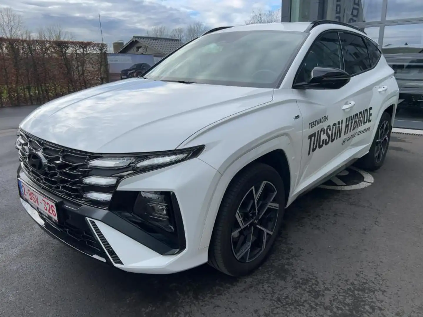 Hyundai TUCSON 1.6 T GDI HEV Feel N-Line Top Belgische demo Blanc - 1