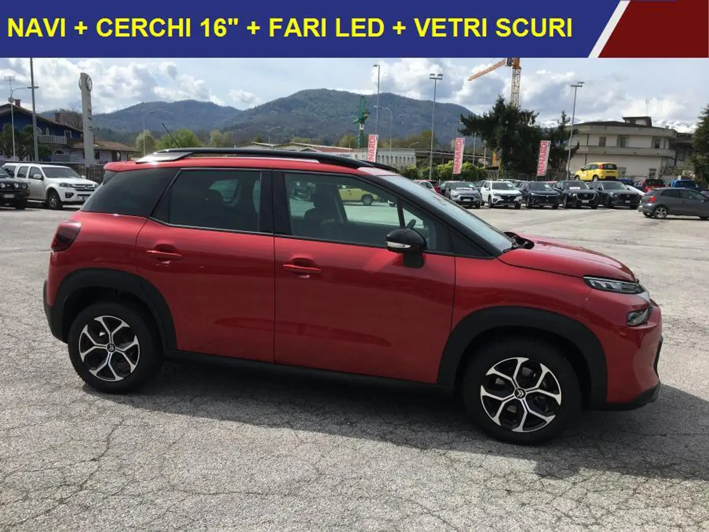 Citroen C3 Aircross PureTech 110 Shine NAVI+CERCHI 16"+VETRI SCURI Rosso - 2