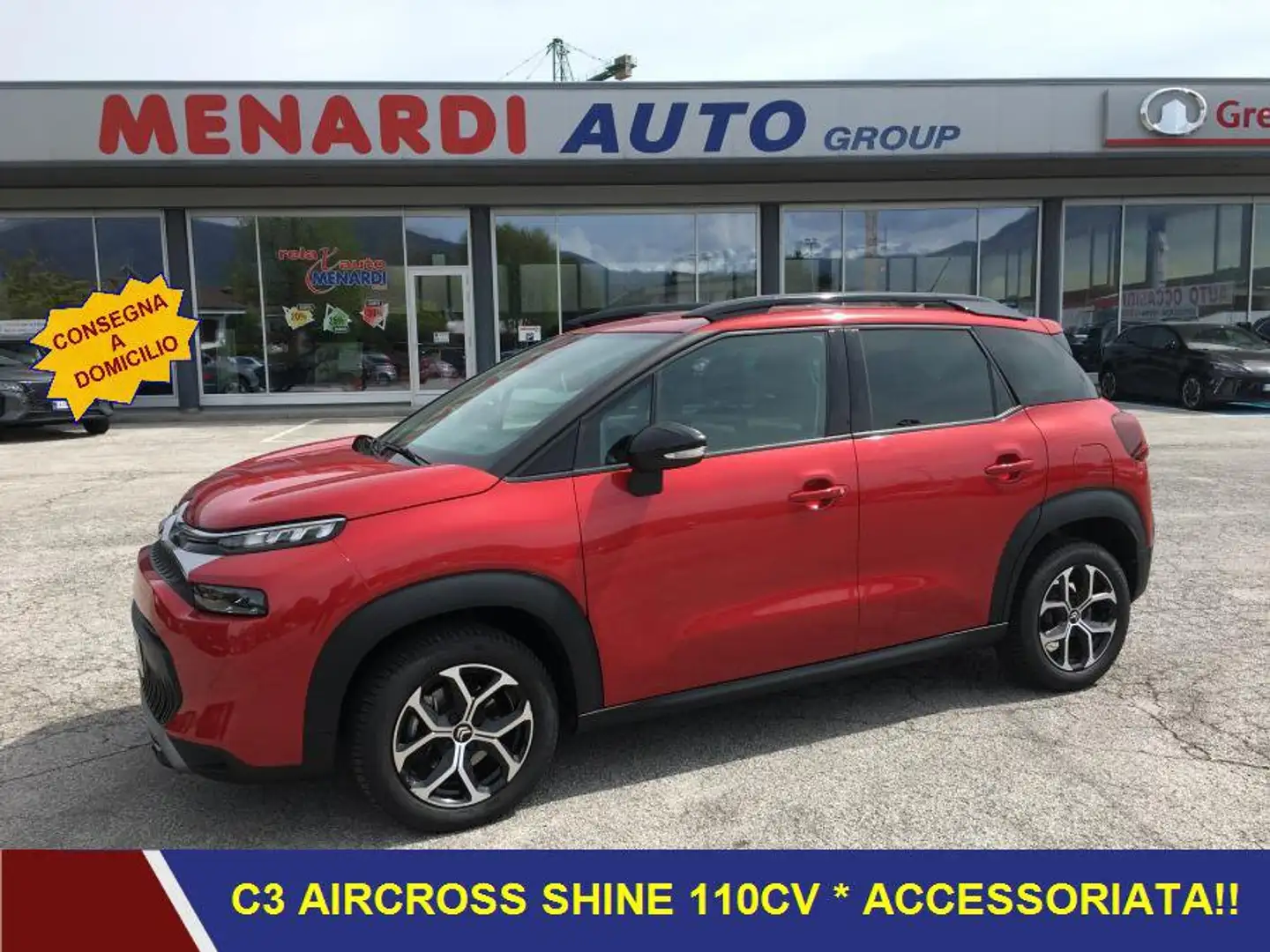 Citroen C3 Aircross PureTech 110 Shine NAVI+CERCHI 16"+VETRI SCURI Rosso - 1