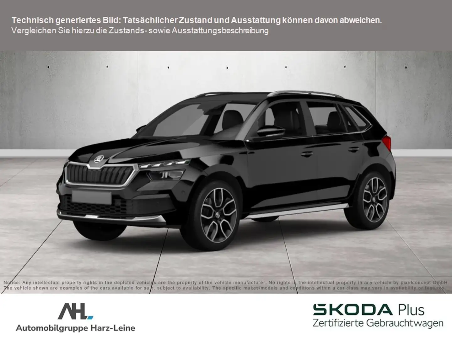 Skoda Kamiq 1.0 TSI Clever LED PDC SHZ SmartLink Bluetooth Schwarz - 1