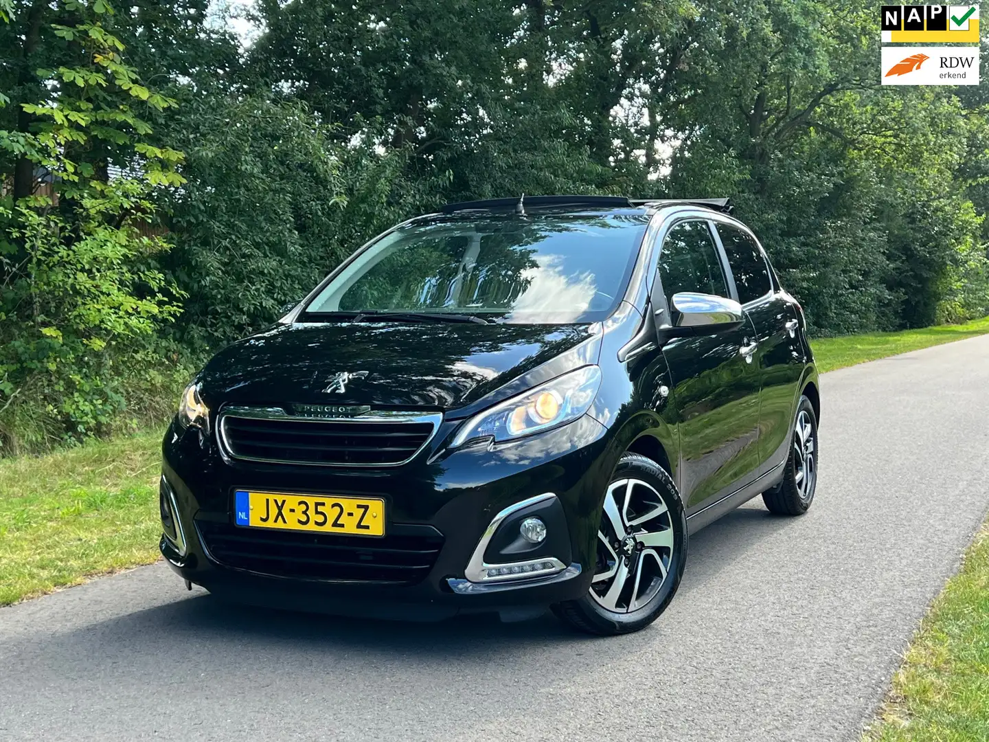 Peugeot 108 1.0 e-VTi Allure TOP! | Nette auto | Zwart - 1