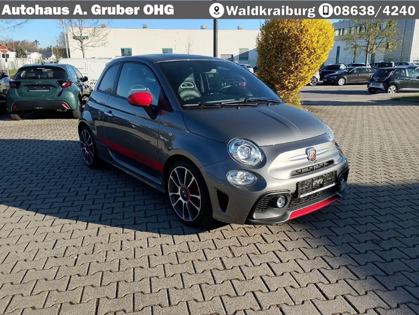 Abarth 595 Abarth Turismo Leder+Navi+8fach+Uconnect+PDC Gris - 1