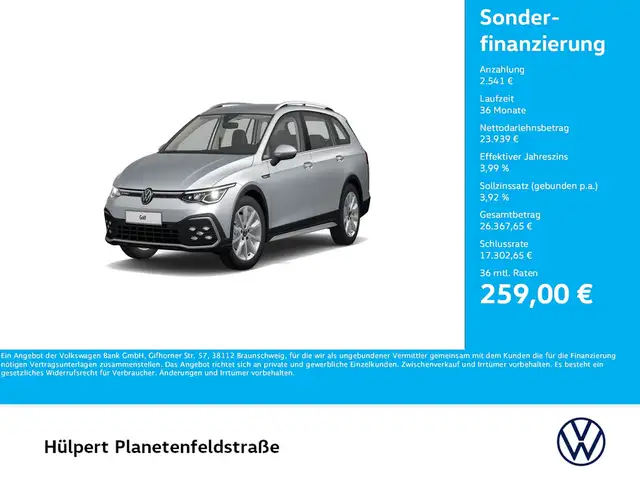 Volkswagen Golf Variant VIII 2.0 ALLTRACK 4X4 STANDHZ. CAM