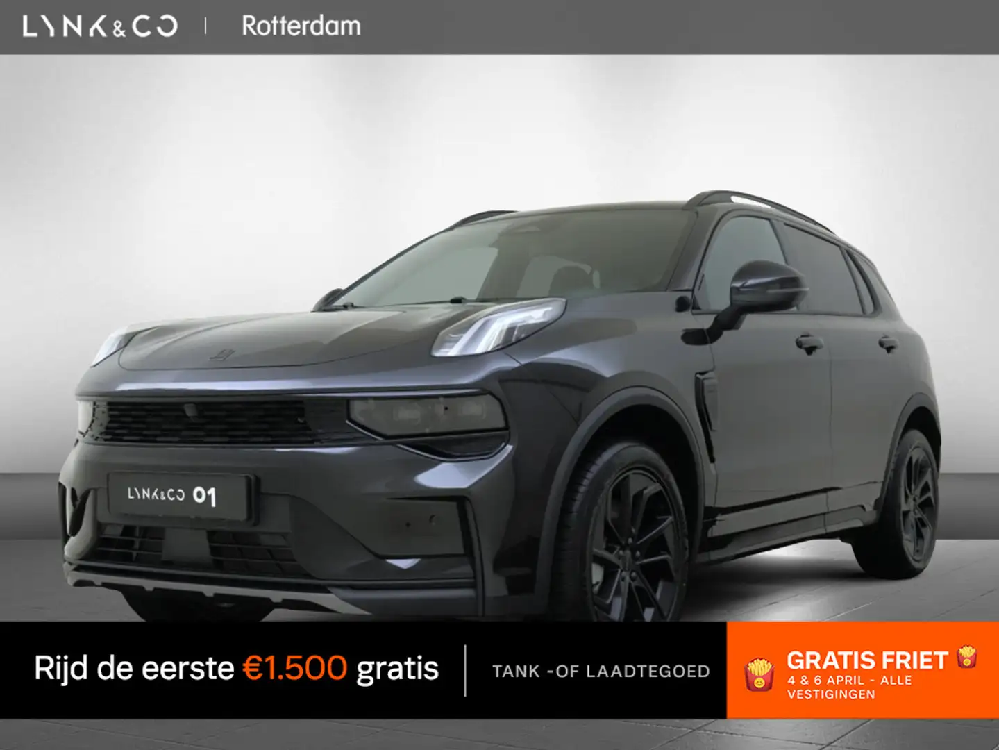 Lynk & Co 01 | FACELIFT BLACK EIDITION | UIT VOORRAAD LEVERBAAR Zwart - 1