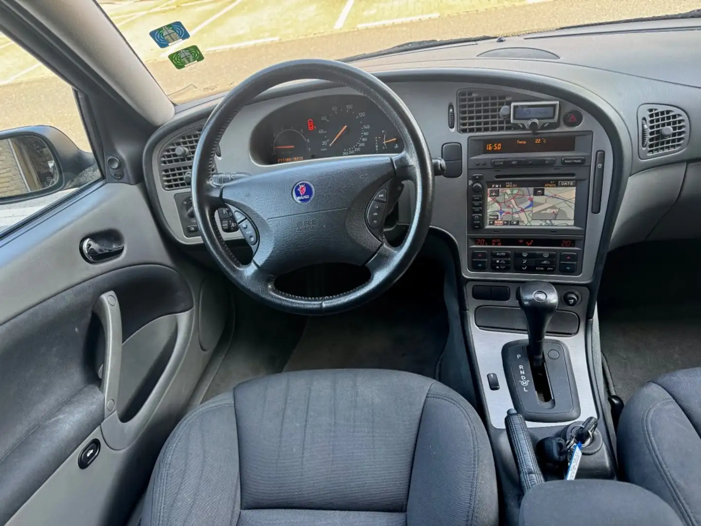 Saab 9-5 2.0t Linear AUTOMAAT 110 KW NETTE AUTO APK 12-2025 Šedá - 2