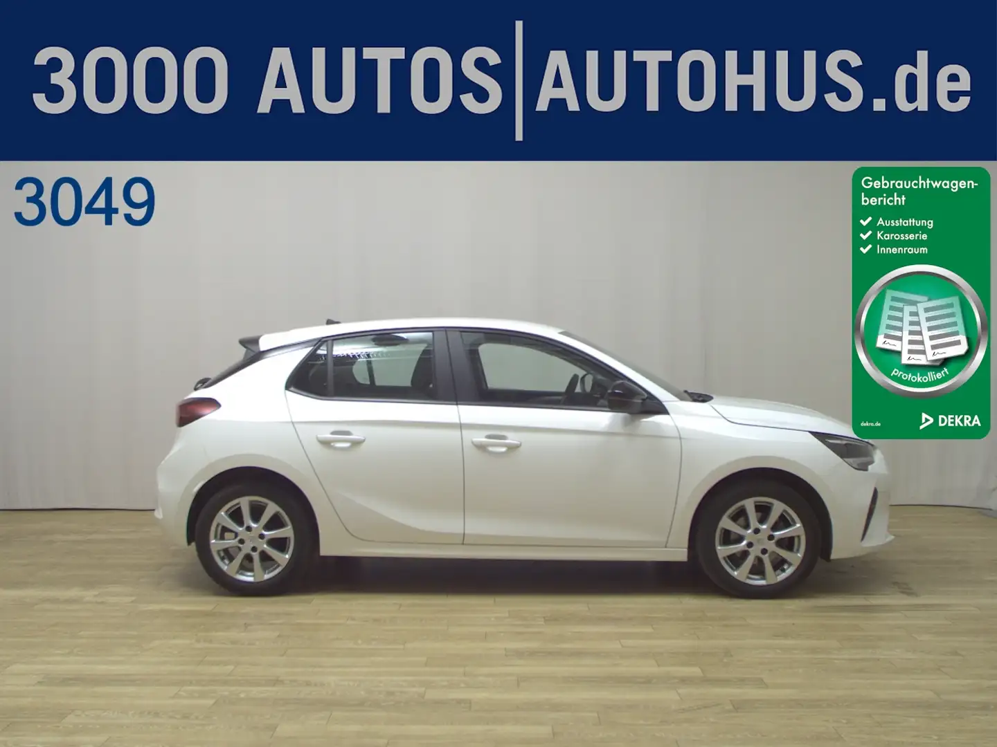 Opel Corsa F 1.2 Edition Navi RFK SHZ SpurH LM PDC Weiß - 1