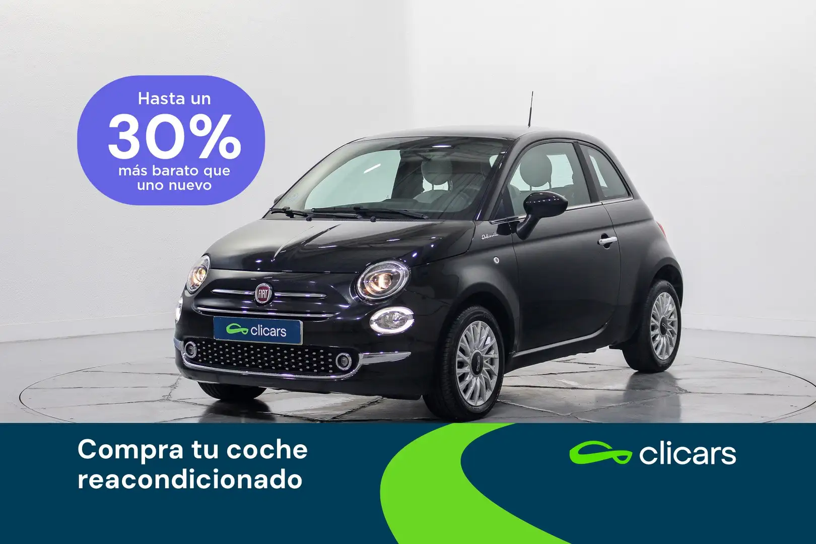 Fiat 500 1.0 Hybrid Dolcevita 52kW Negro - 1