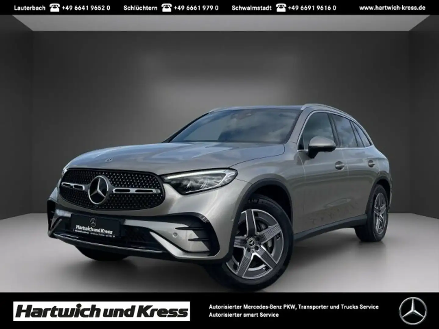 Mercedes-Benz GLC 300 GLC 300 d 4Matic AMG Line+Pano+AHK+360°Kamera+Memo Argent - 1