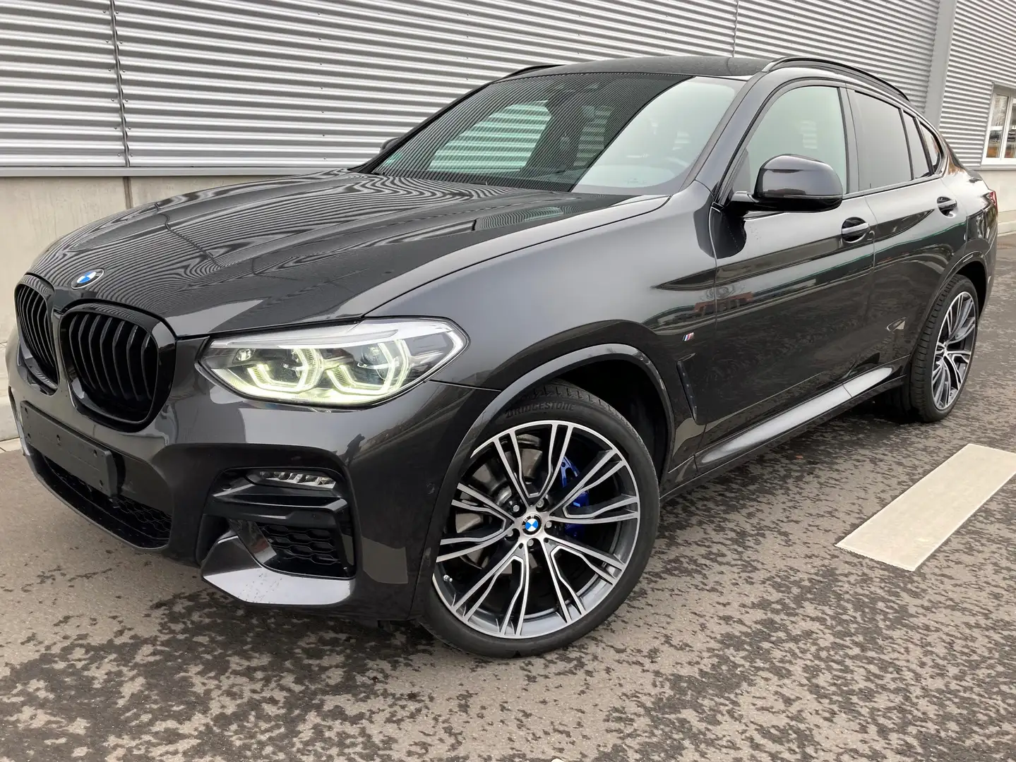 BMW X4 M M40d-ACC-21ZOLL-KEYLESS-KAMERA-HUD-AHK-HYBRID-H&K Grigio - 1