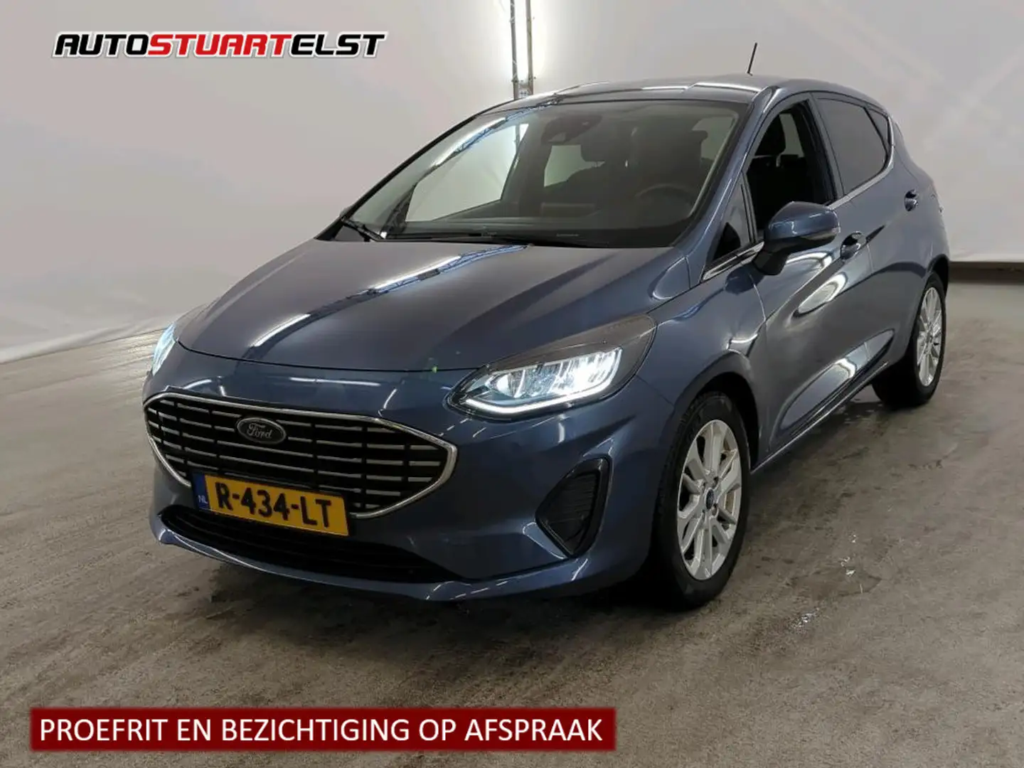 Ford Fiesta 1.0 Hybrid Titanium X 1e Eigenaar | Volledig Onder Blauw - 1