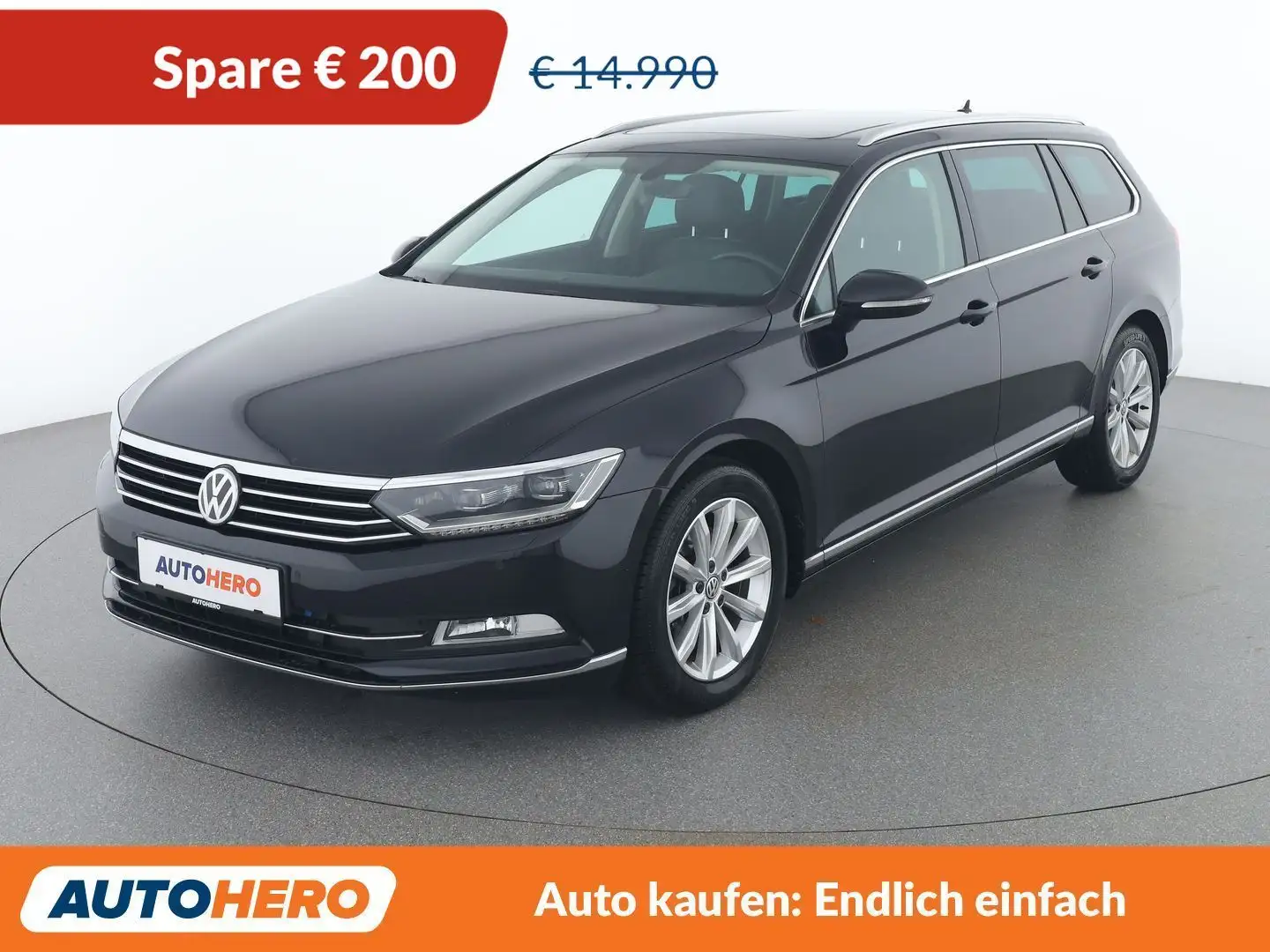 Volkswagen Passat 1.6 TDI Highline BlueMotion Tech Schwarz - 1