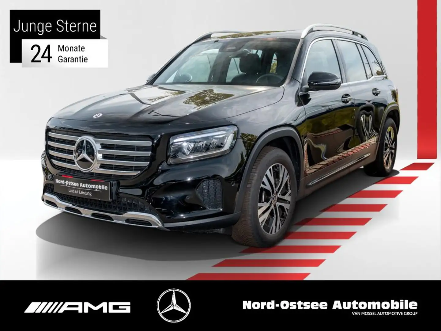 Mercedes-Benz GLB 200 d PROGRESSIVE NAVI KAMERA AHK LED SHZ Zwart - 1