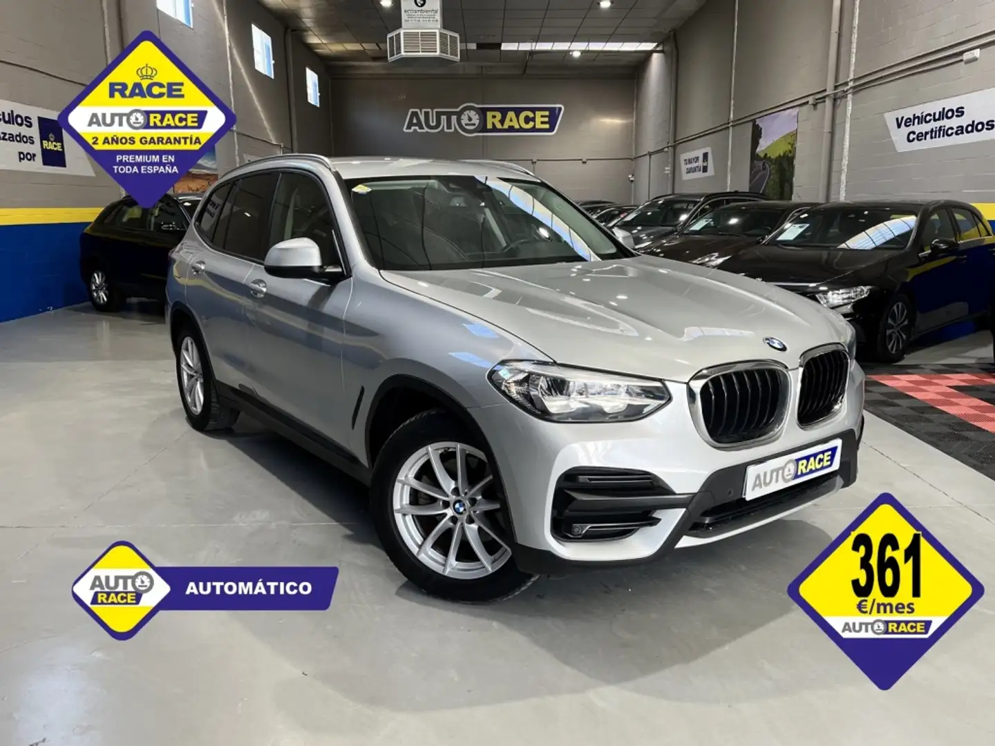 BMW X3 sDrive 18dA Gris - 1