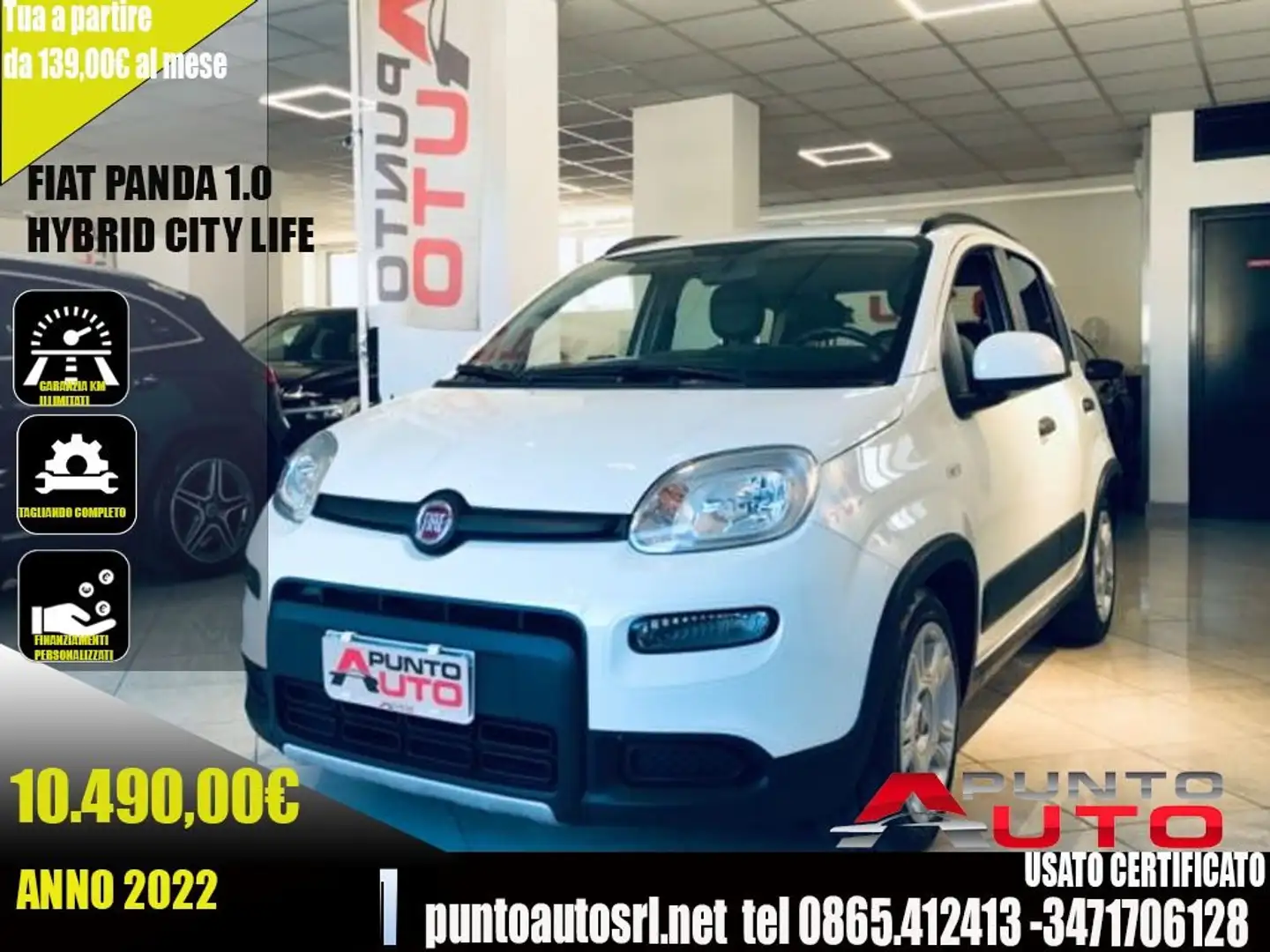 Fiat Panda 1.0 FireFly S&S Hybrid City Life Bianco - 1
