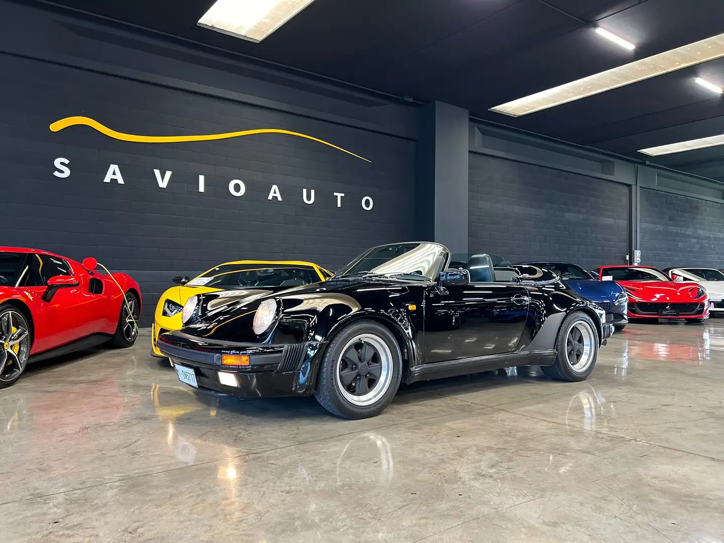 Porsche 911 Speedster (964) Turbo Look - Da collezione Чорний - 1