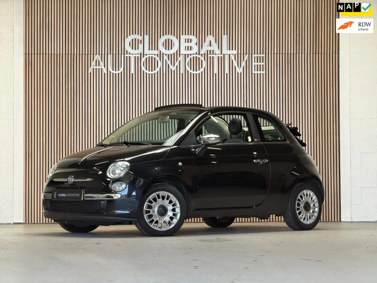 Fiat 500C 0.9 TwinAir Turbo Easy - AIRCO - LICHTMETALEN VELG Negro - 1