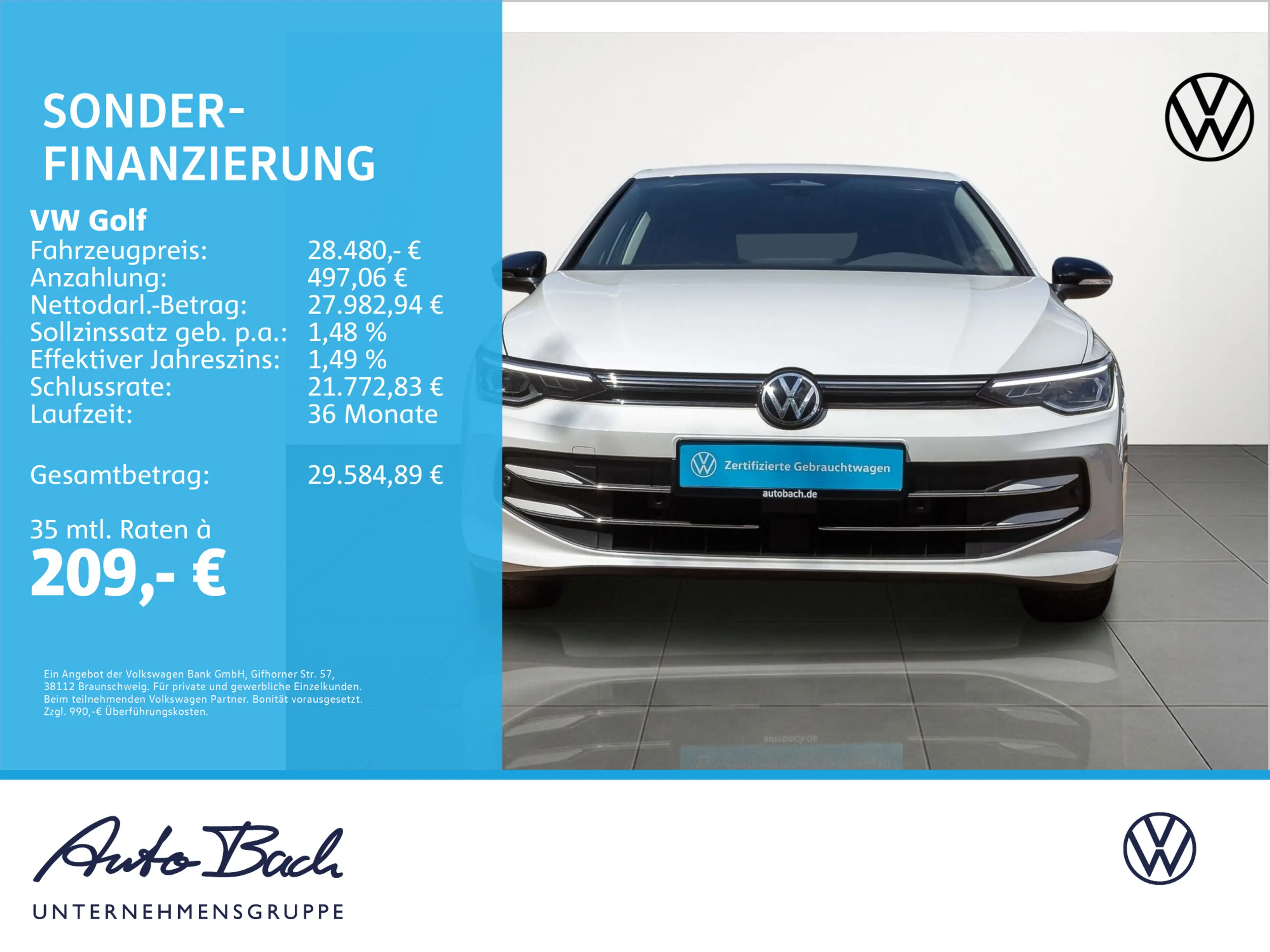 Volkswagen Golf VIII Goal 1.5 eTSI DSG Navi LED ACC EPH AHK — photo 2