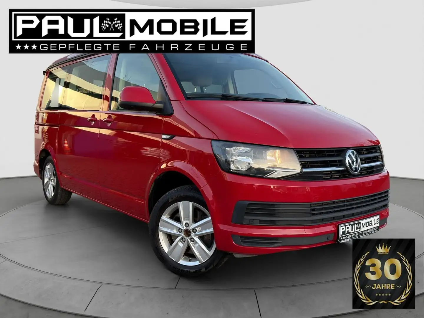 Volkswagen T6 California Beach Standheizung R-Cam PDC v+h Rot - 1