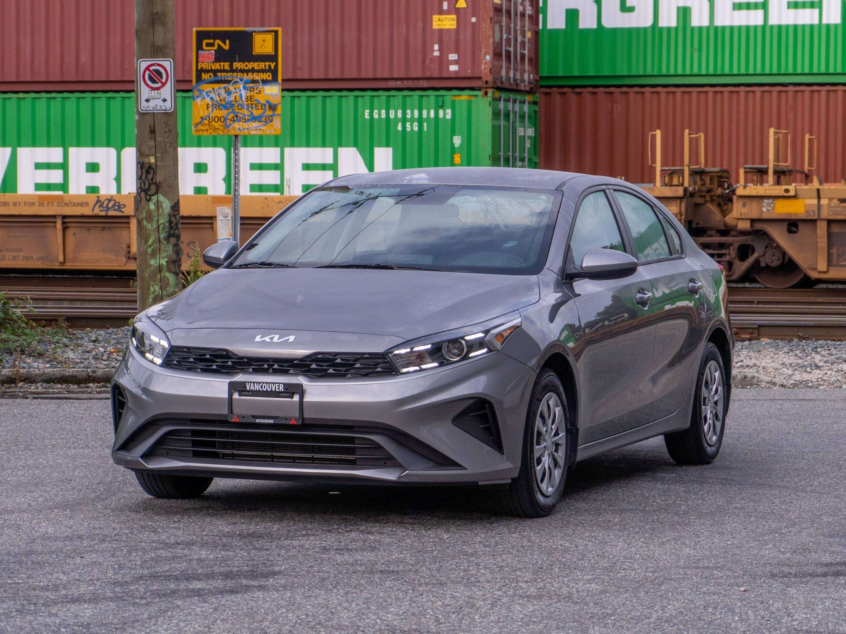 Gray 2023 Kia Forte Sedan Front-Wheel Drive Automatic