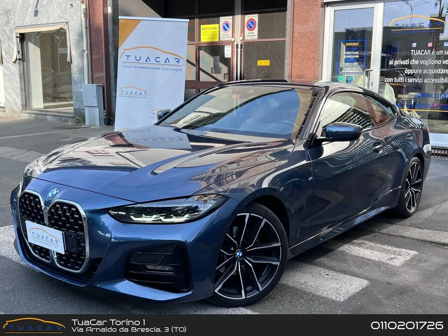 BMW 420 M SPORT 420d MHEV Blauw - 1