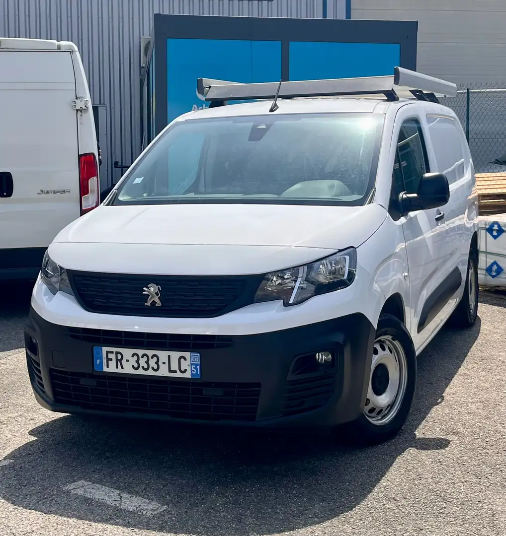 Peugeot Partner PARTNER FOURGON LONG 950 KG BLUEHDI 100 S Blanc - 1