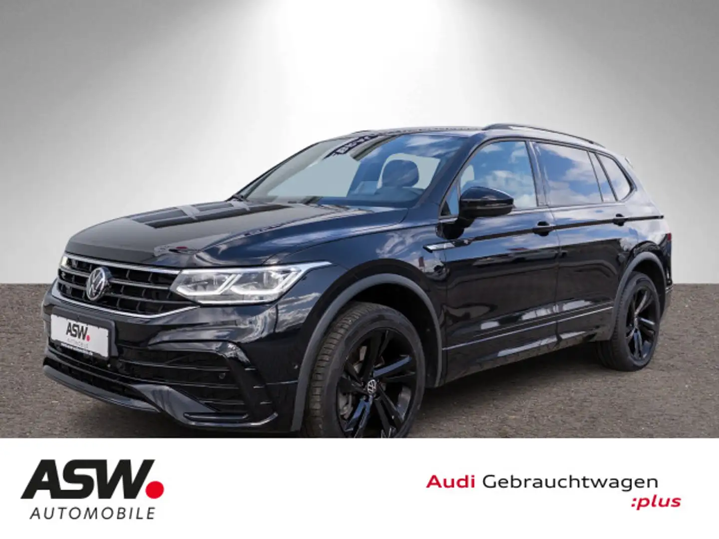 Volkswagen Tiguan Allspace R-Line 2.0TDI 4M DSG 360° AHK 7S Schwarz - 1