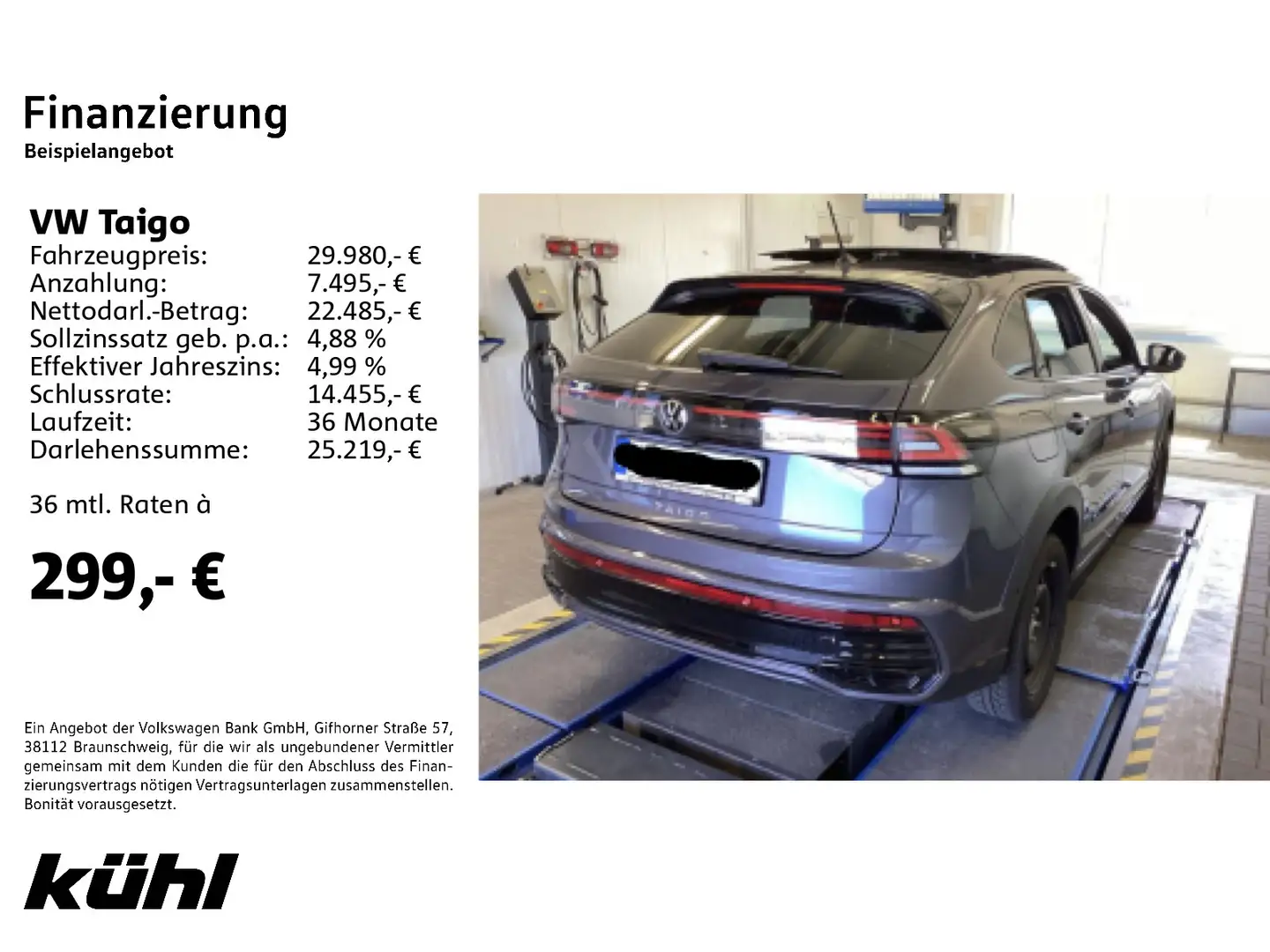 Volkswagen Taigo 1.0 TSI DSG R-Line IQ.Light ACC beats App Grau - 2
