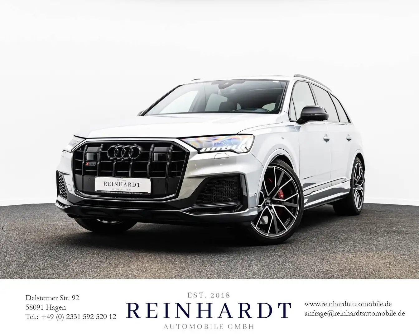 Audi SQ7 TFSi BLACK COMPETITION+/LSR/HuD/PANO/S-SITZE Plateado - 1