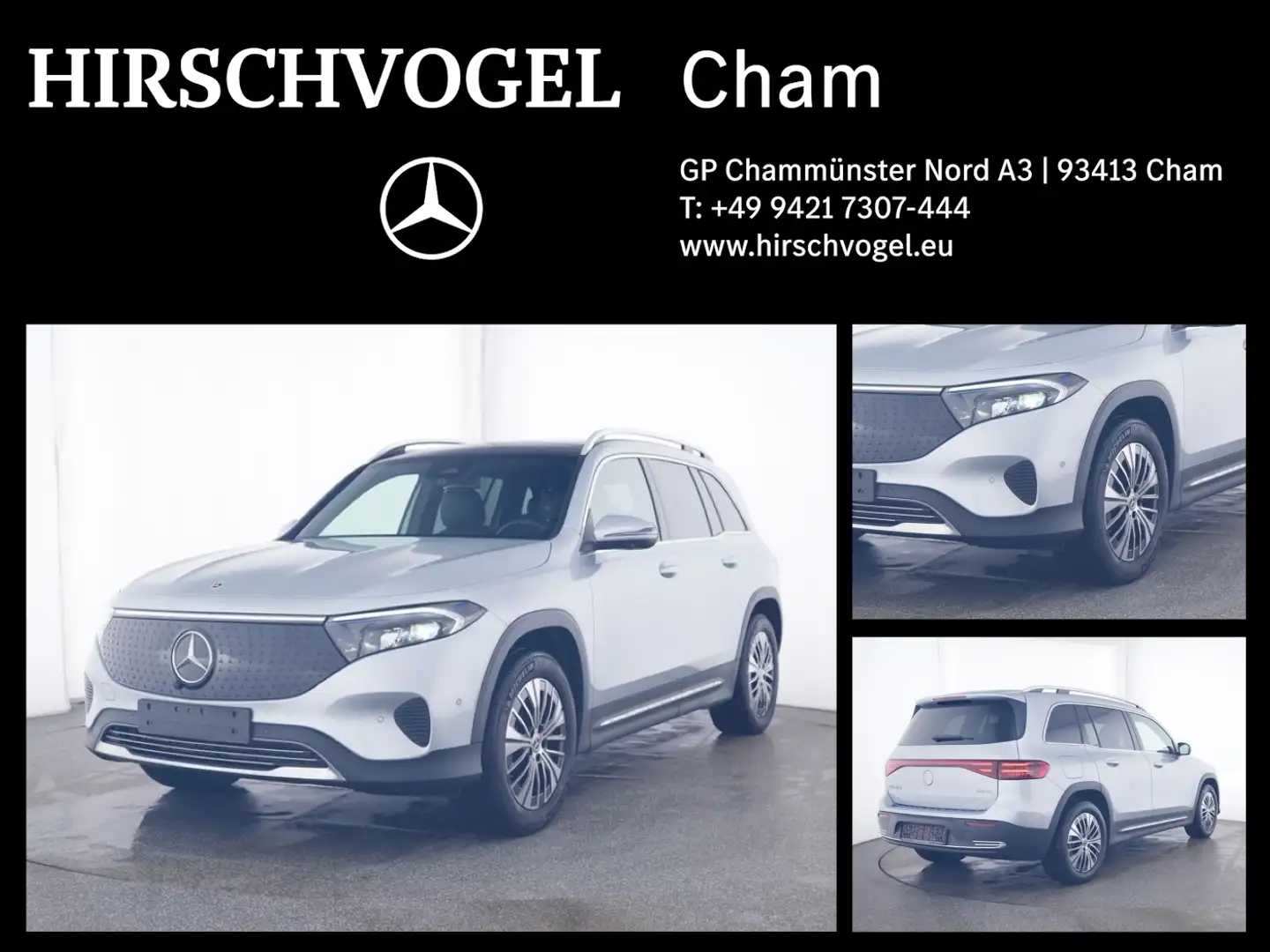 Mercedes-Benz EQB 350 4M Progressive+Pano+DISTRON+KEYLESS+Memo Srebrny - 1