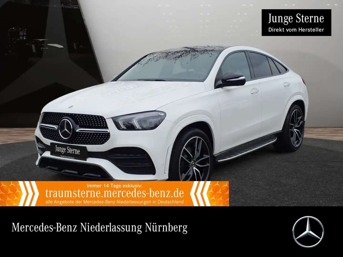 Mercedes-Benz GLE 400 d Coupé 4M AMG+NIGHT+PANO+360+MULTIBEAM Weiß - 1