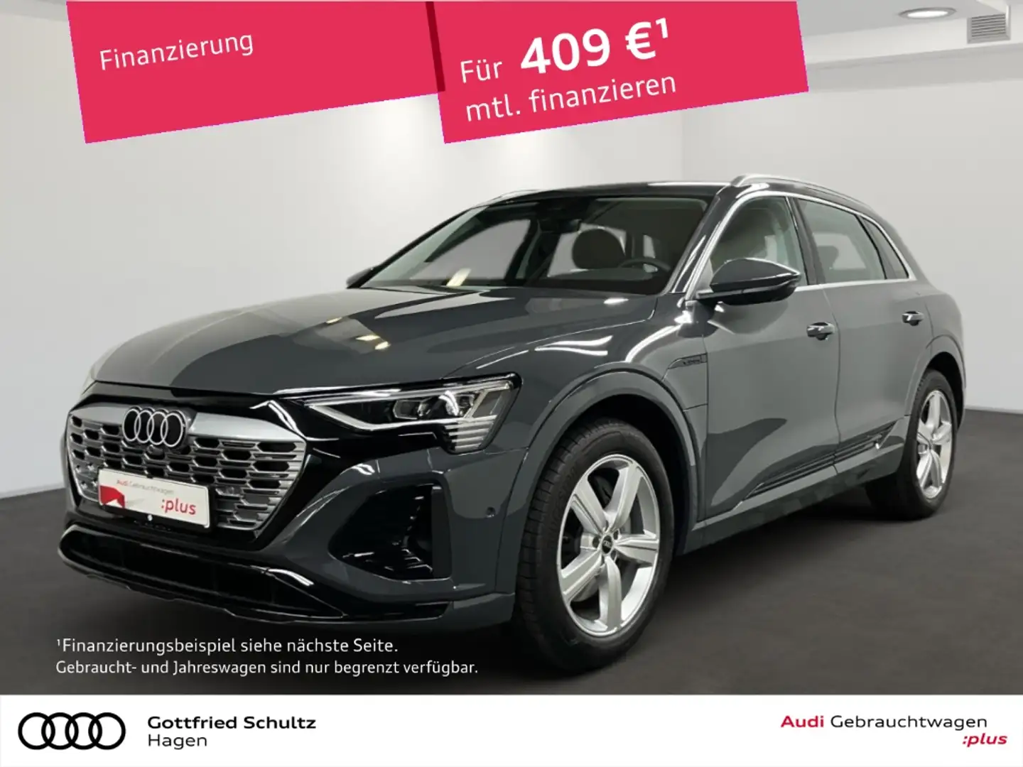 Audi Q8 e-tron 50 quattro MATRIX NAV GRA SHZ S line Grau - 1